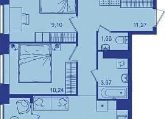 2-комнатная квартира на продажу, 54.8 м2, Брянск, Советская улица, 122, Советский район