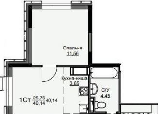 Продам 1-комнатную квартиру, 40.1 м2, Щёлково, жилой комплекс Соболевка, к8