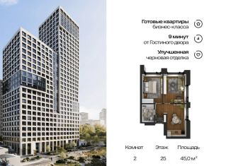 Продается 2-комнатная квартира, 45 м2, Уфа, жилой комплекс Урбаника, лит2