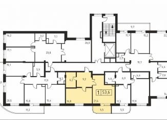 Продам 1-комнатную квартиру, 53.6 м2, Чебоксары, улица Сергия Радонежского, 11, Калининский район