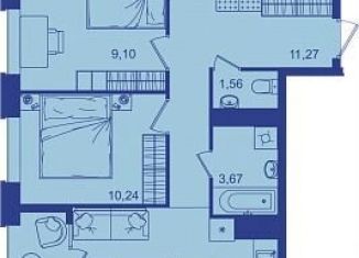 Продам 2-ком. квартиру, 54.7 м2, Брянск, Советская улица, 122, Советский район