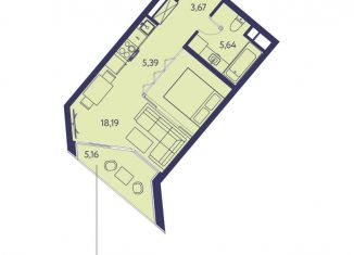 Продаю 1-ком. квартиру, 38.1 м2, Крым