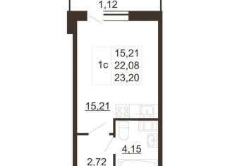 Продаю квартиру студию, 23.2 м2, Ленинградская область, улица Хохлова, 16