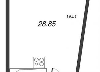 Продается квартира студия, 32.9 м2, Ленинградская область