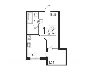 Продается однокомнатная квартира, 38.8 м2, посёлок городского типа Черноморское, Евпаторийская улица