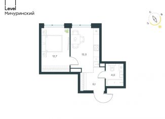 Продам однокомнатную квартиру, 34.1 м2, Москва, район Очаково-Матвеевское