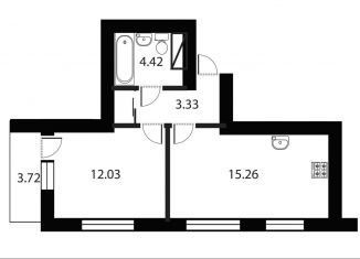 Продажа 1-комнатной квартиры, 37.1 м2, Санкт-Петербург, Среднерогатская улица, 13к1, метро Московская