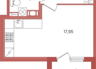 Продается квартира студия, 27.7 м2, Ленинградская область