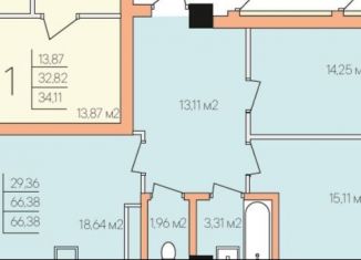 Продажа 2-ком. квартиры, 66.4 м2, Бурятия