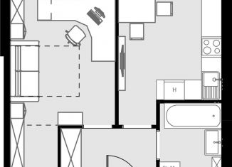 Продажа однокомнатной квартиры, 35.1 м2, Москва, район Отрадное, Отрадная улица, 4А