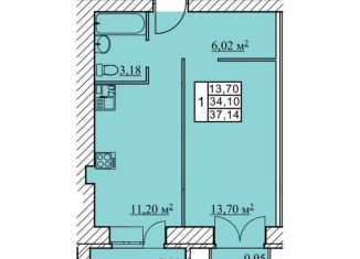 Продаю 1-ком. квартиру, 37.1 м2, посёлок Красный Бор