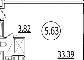 Продается квартира студия, 37.3 м2, Санкт-Петербург, Измайловский бульвар, 1к2, Адмиралтейский район