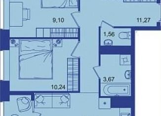 Продам двухкомнатную квартиру, 54.5 м2, Брянск, Советская улица, 122, Советский район