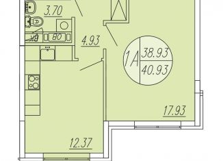 Продаю 1-ком. квартиру, 40.9 м2, Московская область, жилой комплекс Шолохово, к13