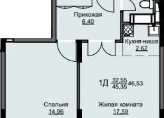 Продам 1-ком. квартиру, 46.5 м2, Московская область, жилой комплекс Соболевка, к8