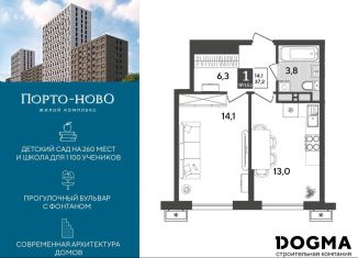 Продается однокомнатная квартира, 37.2 м2, Новороссийск