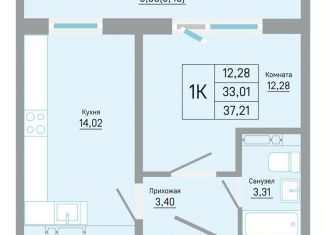 Продам однокомнатную квартиру, 37.2 м2, Пермь