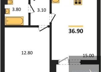 1-ком. квартира на продажу, 36.9 м2, Воронеж