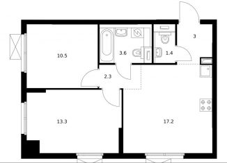 Продается 2-комнатная квартира, 51.3 м2, Москва, метро Бибирево