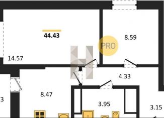 Продам двухкомнатную квартиру, 44.4 м2, Ростовская область