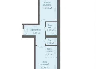 Продам 1-комнатную квартиру, 39.7 м2, Абакан