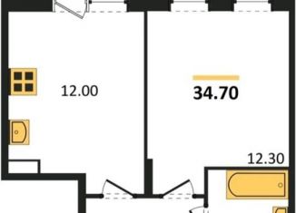 Продаю 1-комнатную квартиру, 34.7 м2, деревня Николо-Хованское, деревня Николо-Хованское, 6