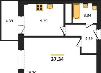 Продажа 1-ком. квартиры, 37.3 м2, Ростов-на-Дону