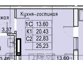 Продаю квартиру студию, 25.2 м2, Ставрополь