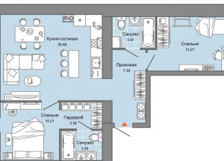 Продажа 3-комнатной квартиры, 70 м2, Кировская область, улица 4-й Пятилетки, 82