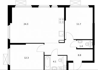 Продажа 2-ком. квартиры, 62.6 м2, Санкт-Петербург, Выборгский район