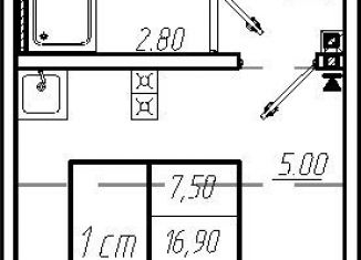 Продам квартиру студию, 18.5 м2, Санкт-Петербург, Красногвардейский район, Пахомовская улица, 26