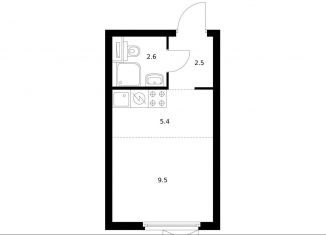 Продается квартира студия, 20 м2, Санкт-Петербург, муниципальный округ Волковское, жилой комплекс Витебский Парк, 5