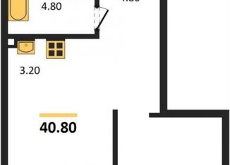 Продам квартиру студию, 40.9 м2, Новосибирск, метро Сибирская