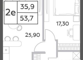 Продам 2-комнатную квартиру, 53.7 м2, Москва, проспект Генерала Дорохова, вл1к1, метро Ломоносовский проспект