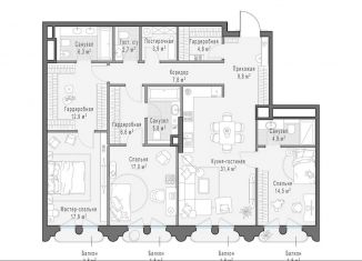 Продается трехкомнатная квартира, 148.2 м2, Москва