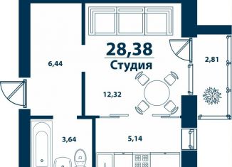 Продается квартира студия, 28.4 м2, Республика Башкортостан