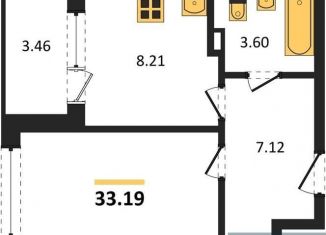 Продаю 1-ком. квартиру, 33.2 м2, Воронеж, Центральный район