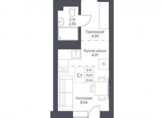 Продается квартира студия, 19.1 м2, Новосибирск