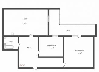 Продается 2-комнатная квартира, 51.7 м2, Амурская область, Свободная улица, 197