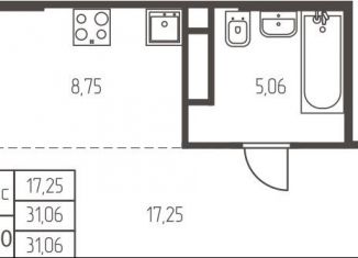 Квартира на продажу студия, 31.1 м2, Ивантеевка