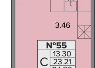 Продаю квартиру студию, 24.3 м2, посёлок Шушары