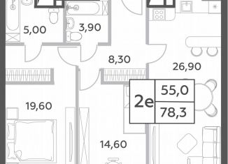 Продаю 3-комнатную квартиру, 78.3 м2, Москва, проспект Генерала Дорохова, вл1к1