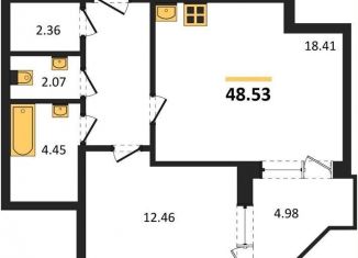 Продается 1-комнатная квартира, 48.5 м2, Воронеж