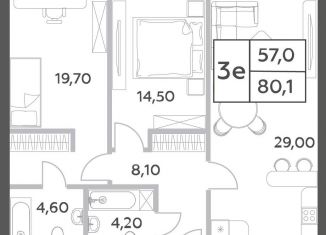 Продажа 3-ком. квартиры, 80.1 м2, Москва, проспект Генерала Дорохова, вл1к1