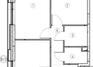 Продается двухкомнатная квартира, 55 м2, Москва, 2-я очередь, к2, станция ЗИЛ