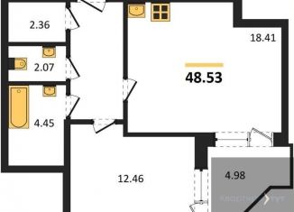 Продается 1-комнатная квартира, 48.5 м2, Воронеж, Советский район