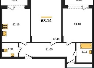 Продаю 2-комнатную квартиру, 68.1 м2, Воронеж, Левобережный район, Ленинский проспект, 108А