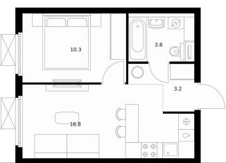 Продается 1-комнатная квартира, 34.1 м2, Мытищи