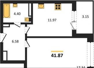 Продам 1-комнатную квартиру, 41.9 м2, Воронеж, Центральный район