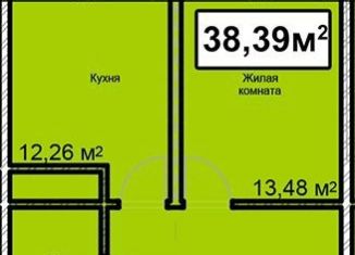 Продаю 1-комнатную квартиру, 38.4 м2, Ставропольский край